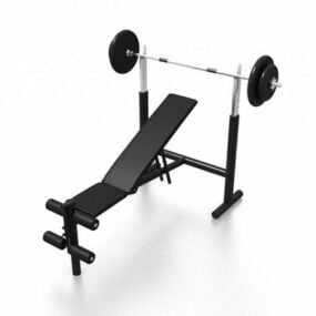 3D-модель Man Fitness Weight Bench