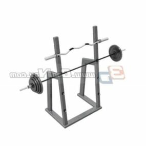 Gym Weight Lifting Barbell 3d model