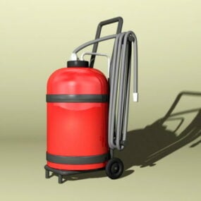 Office Wheeled Extinguisher 3d model