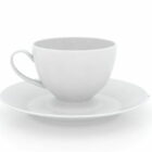 White Porcelain Cup And Saucer