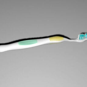 White Toothbrush 3d model