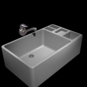 Corial Stone Kitchen Sink 3d model
