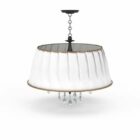 White Shade Pendant Light With Drop