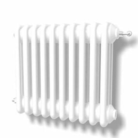 الصفحة الرئيسية المعدات الأبيض المشعاع الحرارة نموذج 3D