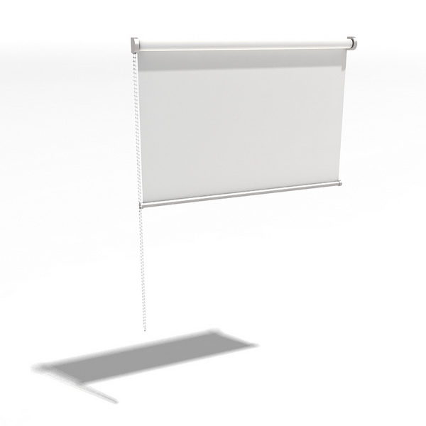 Office White Roll Down Windows Curtain Free 3d Model 3ds Max Vray Open3dmodel 202503