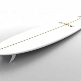 Model 3d Papan Selancar Laut Putih