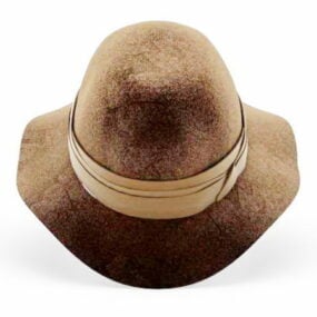 Wide Brim Derby Hat 3d model