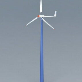 Industrieel windturbine 3D-model
