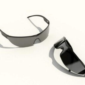 Braune Sonnenbrille 3D-Modell