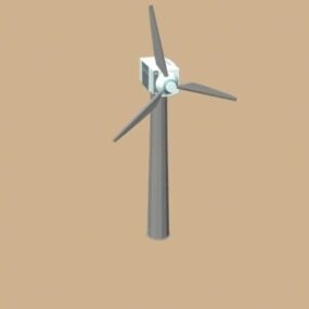 Industriële windturbinegenerator 3D-model