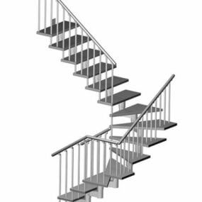 מדרגות לולייניות מפלדה דגם 3D Transparent Step