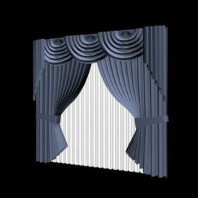 Window Treatments Curtain Design 3d model