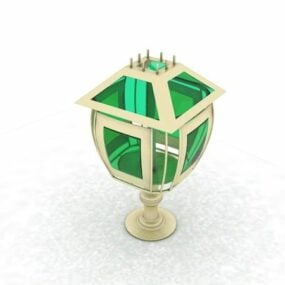3D model svícen s kruhovým držákem
