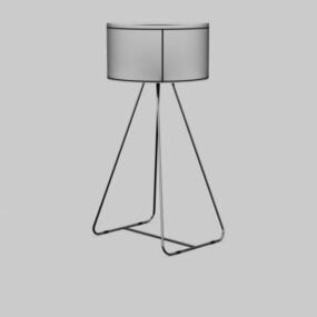 Modern Wire Frame Floor Lamp 3d model