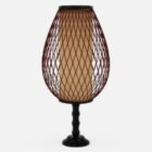 Dekoracyjna lampa stołowa z drutu szklanego