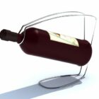 Sostenedor de botella de vino de hierro