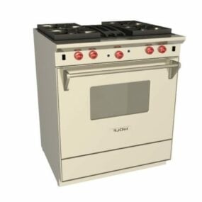 Wolf Stove Kitchen Oven Range 3d model