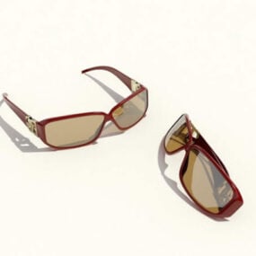 Óculos de sol modernos da moda feminina modelo 3d