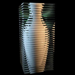گلدان رزینی تزئینی مدل سه بعدی