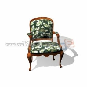 Wooden Antique Design Chair 3d model