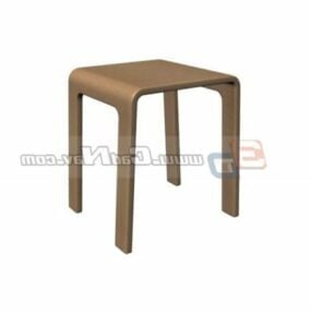 Meble Drewniany stołek słonia Model 3D