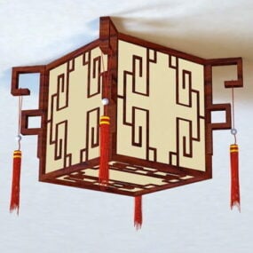 Chinesische Wohnzimmer-Deckenleuchte 3D-Modell