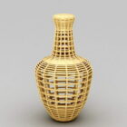Home Wood Sculpture Vase