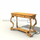 Mesa de console clássica clássica de madeira