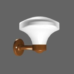 Wooden Base Home Wall Lampdecoration 3d model
