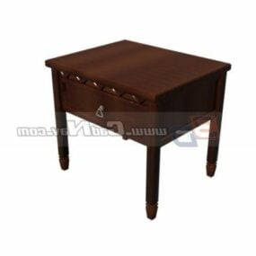 Wood Furniture Bedside Locker Bedside Cabinet 3d model