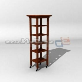 Wooden Display Rack Furniture 3d model
