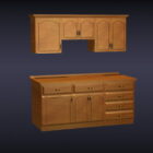 Wooden Kitchen Cabinet Unit