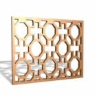 Wooden Lattice Design For Window Panel