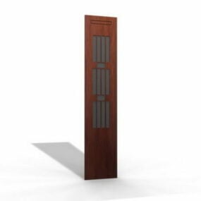 3д модель деревянной перегородки между комнатами