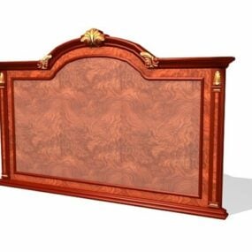 Wooden Screen Room Divider Furniture 3d model