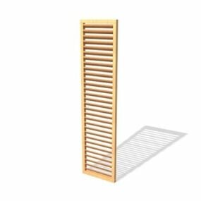 Wood Home Shutter Panel 3d-modell