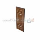 Diseño de puerta simple de madera