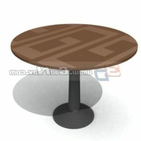 Home Furniture Wooden Chess Table 3d model