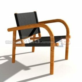 Wooden Fauteuil Chair Design 3d model