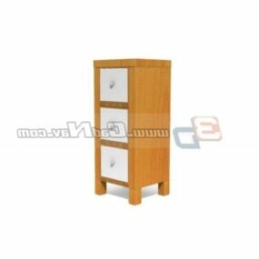 Wooden Stand Kitchen Cabinet 3d model