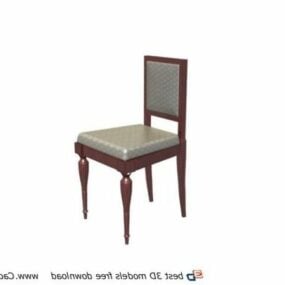 Chaise Sheraton avec meubles en bois modèle 3D