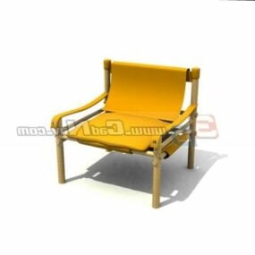 Puinen Wassily Chair Furniture 3D-malli