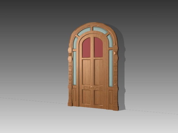 Modelo 3d gratuito de puerta de iglesia - .3ds, .Dwg, .Max, .Vray -  Open3dModel