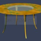Tremøbler sofabord med glassplate