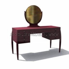 Simple Dressing Table Mirror 3d model