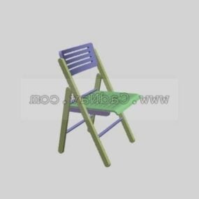 Furniture Wooden Folding Chairs 3d model