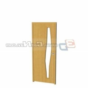 Wooden Inner Door Design 3d model
