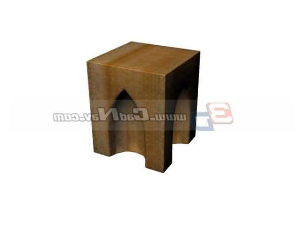 Furniture Wooden Kids Cube Stool