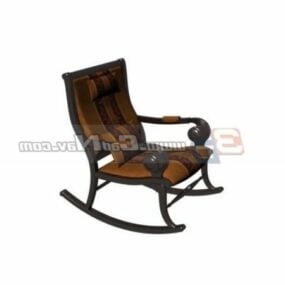 Furniture Wooden Rocking Chair 3d model