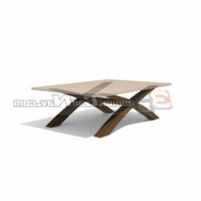 Wooden Furniture Side Table 3d model